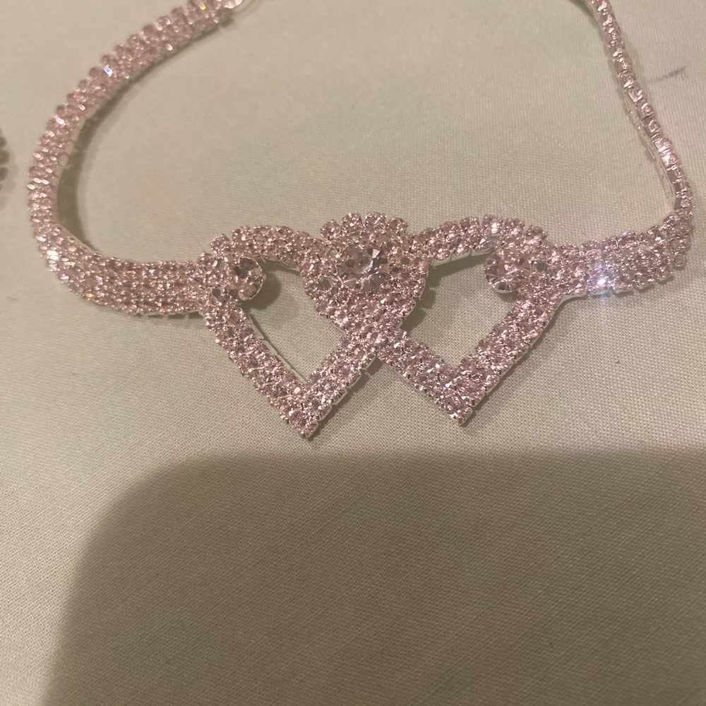 Elegant Silver Heart Necklace